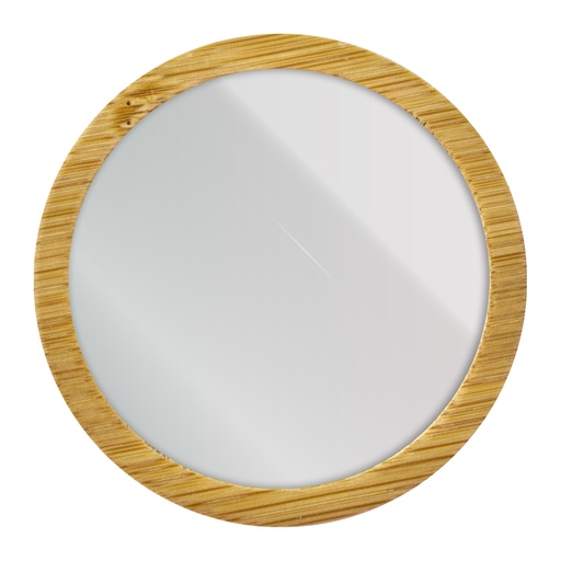 [MQC_T595_39324] Espejo De Bambú Circular ¨Bella¨