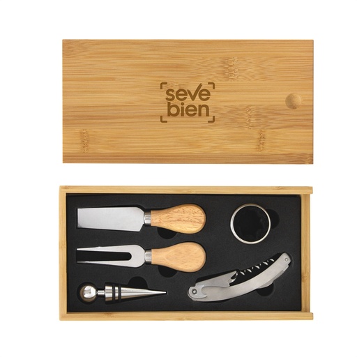 [MQC_T708_41839] Set De Vino Y Tabla Para Quesos "Winchester"