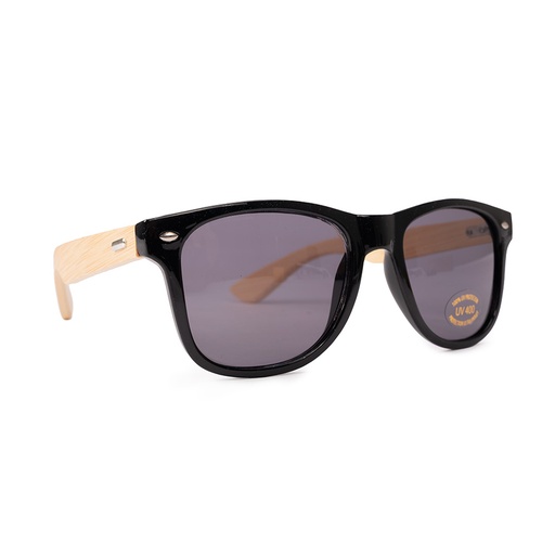 [MQP_B191_Negro] Anteojos Lentes de sol "BAMBOO" UV400