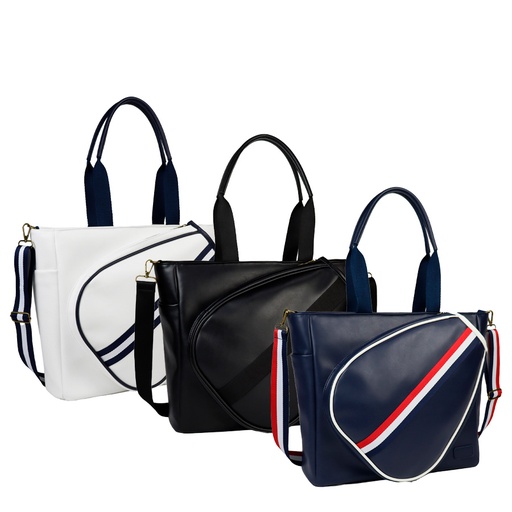 [MQP_D88_Blanco] Deluxe Bolso de Eco-Cuero "PADEL" 21L