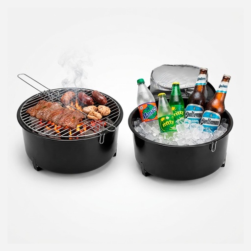 [MQP_H40_Negro] Set Bolso - Cooler - Parrilla