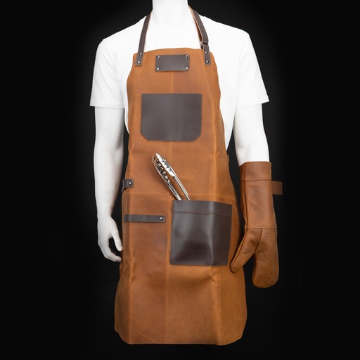 [MQP_H73_Cuero] Set Asador de Cuero de Búfalo