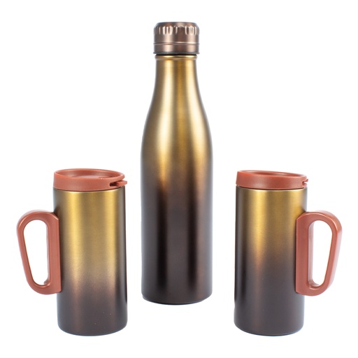 [MQP_M47_Natural] Set Termo + 2 Tazones
