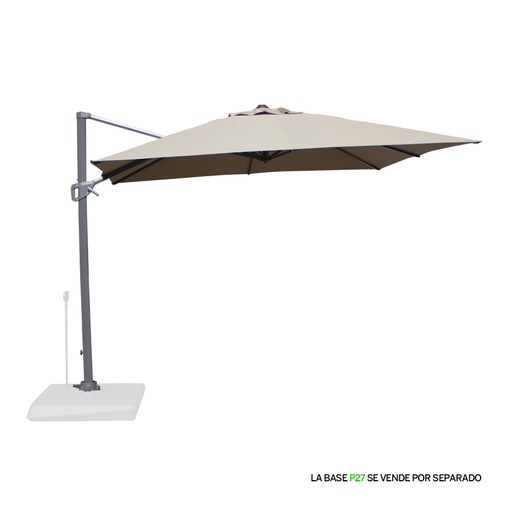 [MQP_P17_Gris] Quitasol lateral 3x3M