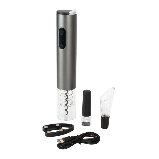 [MQP_W25_Negro] Deluxe USB Set de Vino Eléctrico
