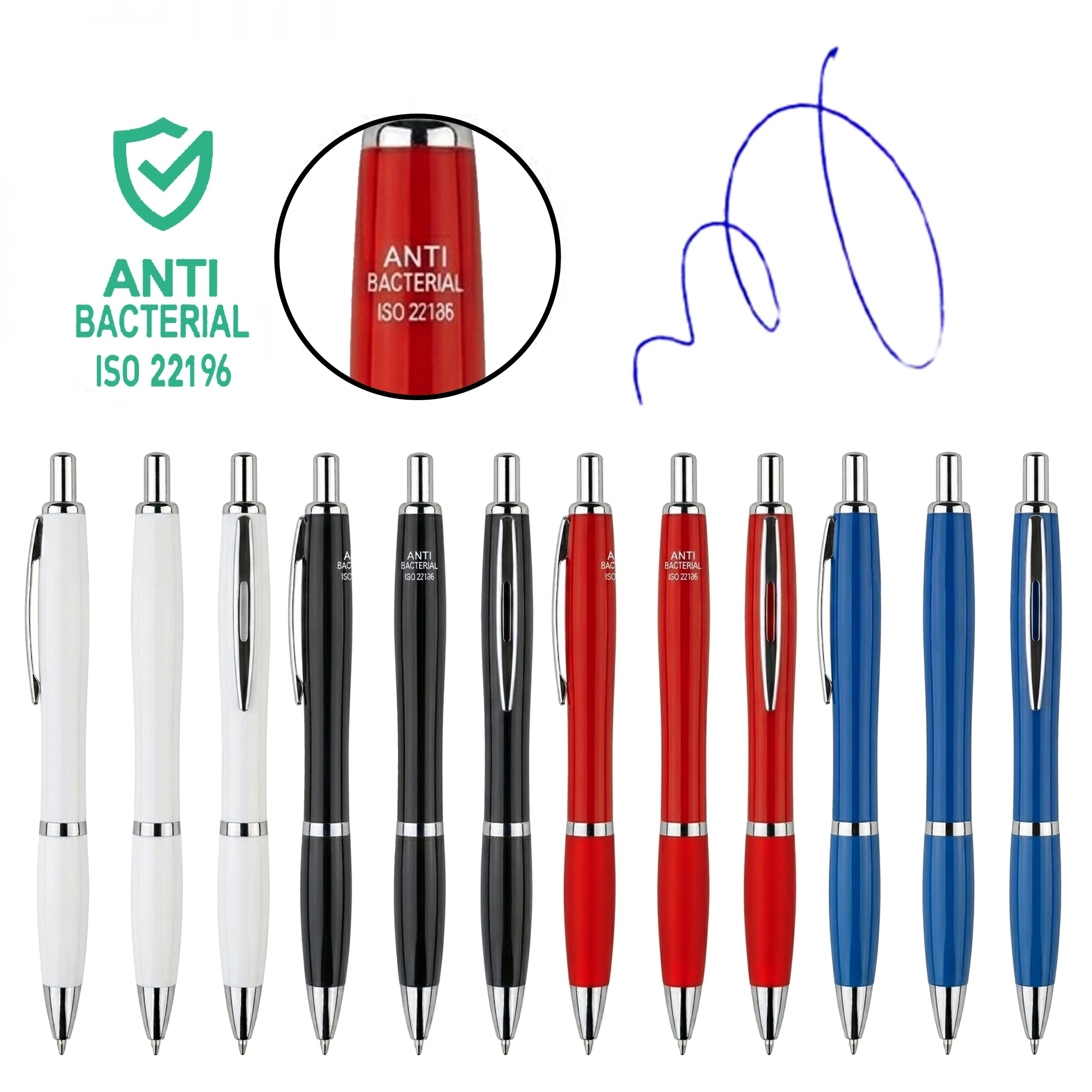 [MQI_601060210] Bolígrafo Lápiz Plástico Anti-bacterial CO20