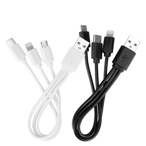 [MQP_T22_Blanco] USB Connect Multicargador 4-en-1