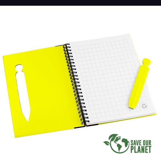 [MQP_N18_Azul] Cuaderno Ecológico Tapa Dura