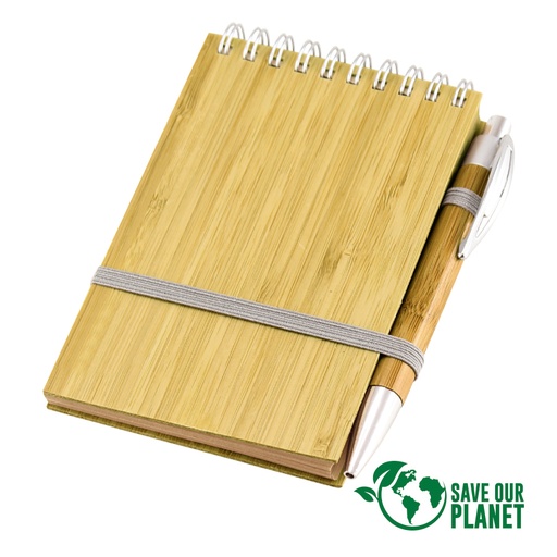 [MQP_N36_Natural] Libreta de Bamboo